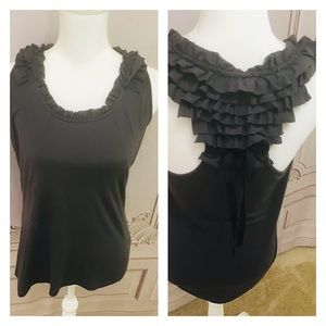 Super Cute Ruffled Sleeveless Top
